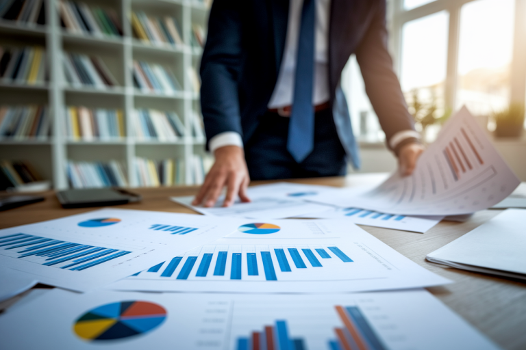 bureau-documents-graphique-personne-floue