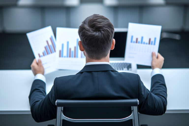 dirigeant-dos-ordinateur-documents-flous