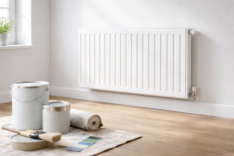 radiateur-moderne-mur-blanc-peinture